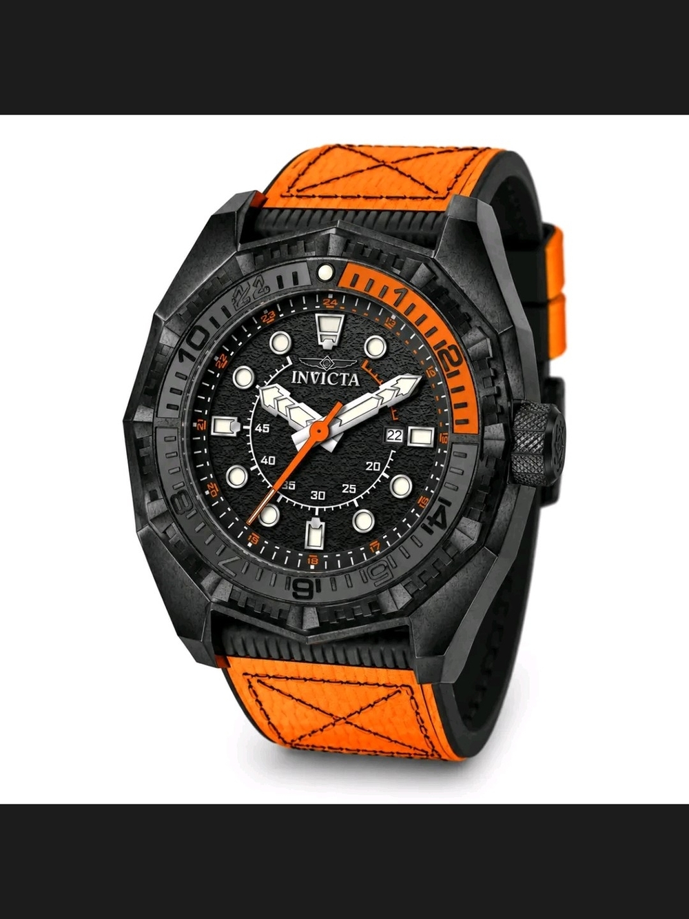 Invicta Black & Orange Sport Dive Watch